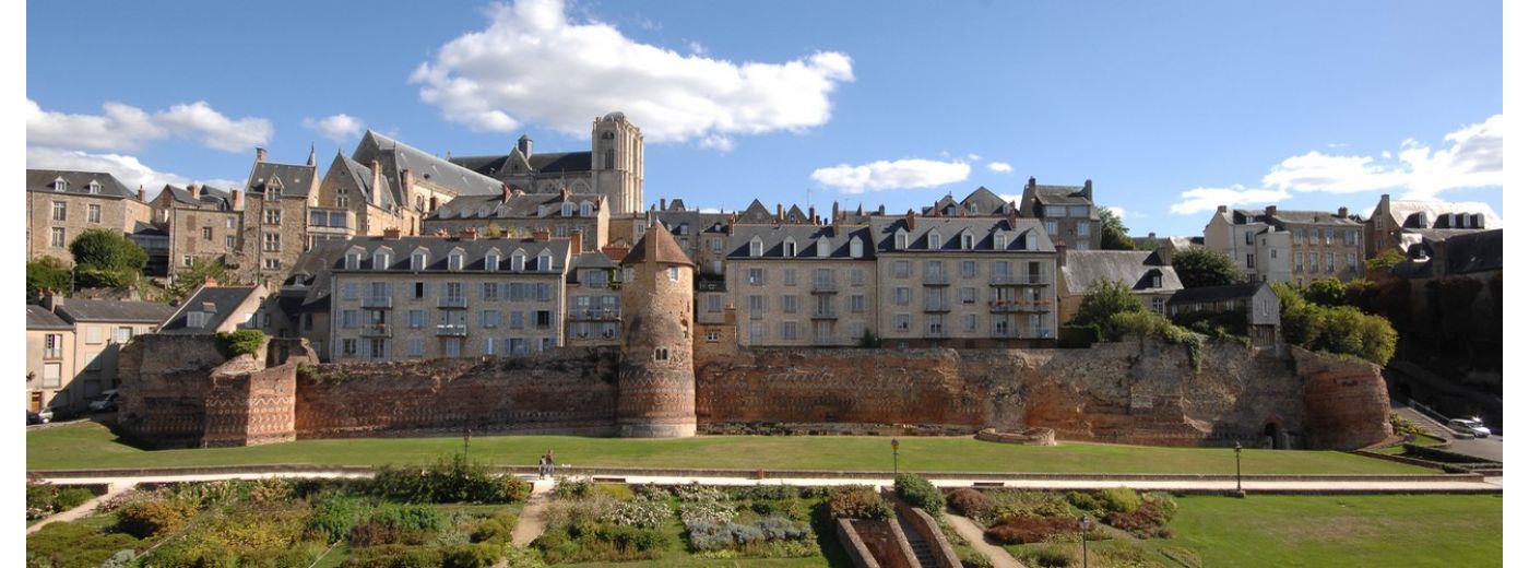 Vue panoramique de la Cité Plantagenêt, Le Mans