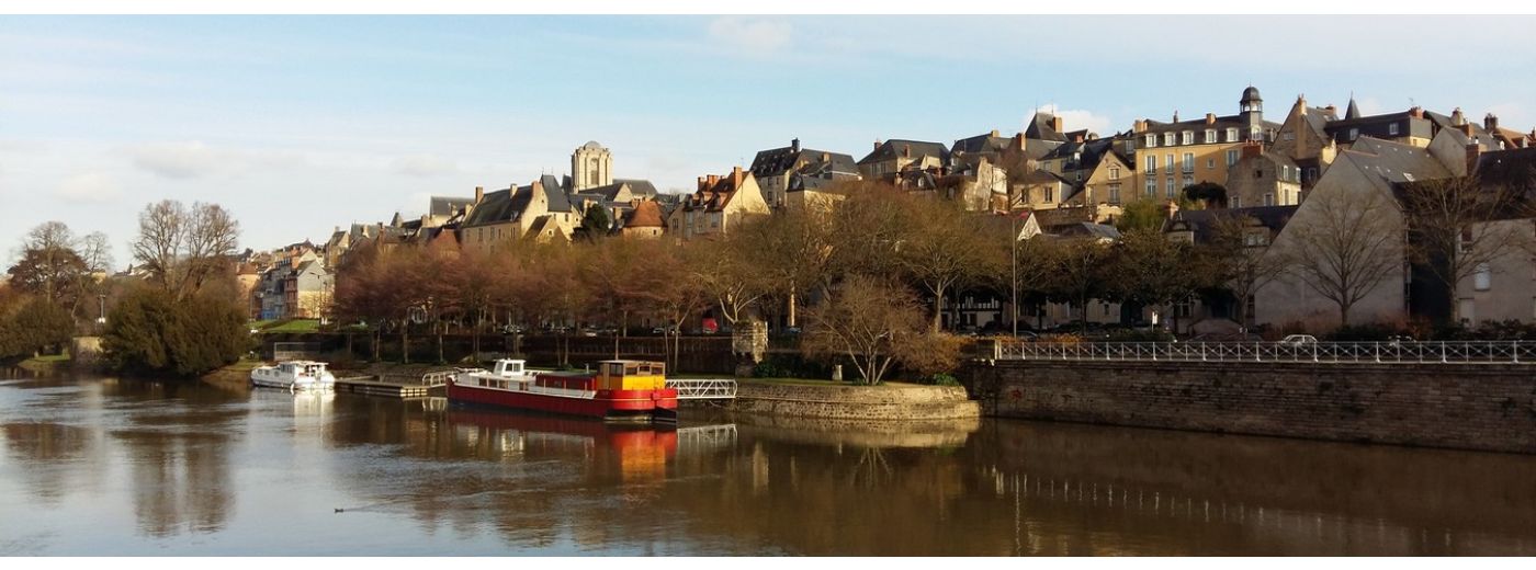 Vue sur la Cité Plantagenêt, Le Mans