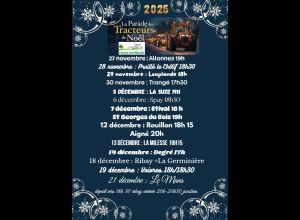 Parade des tracteurs illuminés
