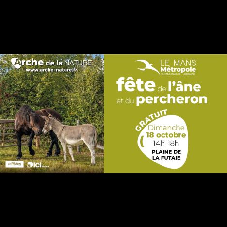 Visuel Fête de l'âne et du cheval Percheron